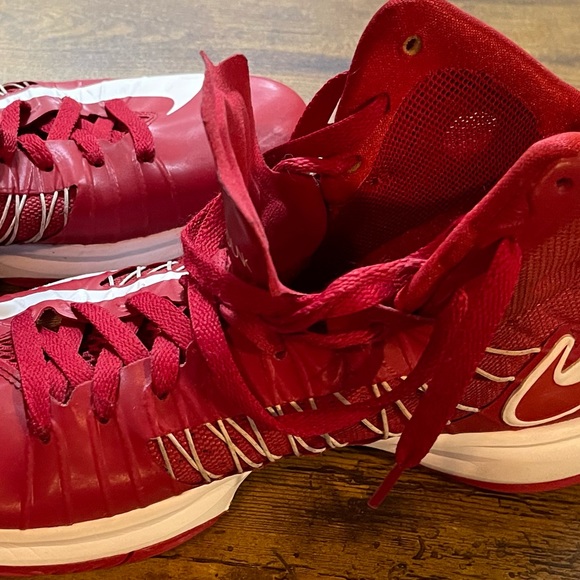 Vintage 2012 Men’s Nike Hyperdunk TB Mid Gym Red/Wht SZ 11 Authentic Hyperfuse - Picture 9 of 9